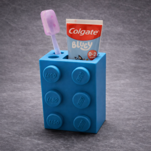 Θήκη Οδοντόβουρτσας & Οδοντόκρεμας LEGO Style – Organizer Μπάνιου