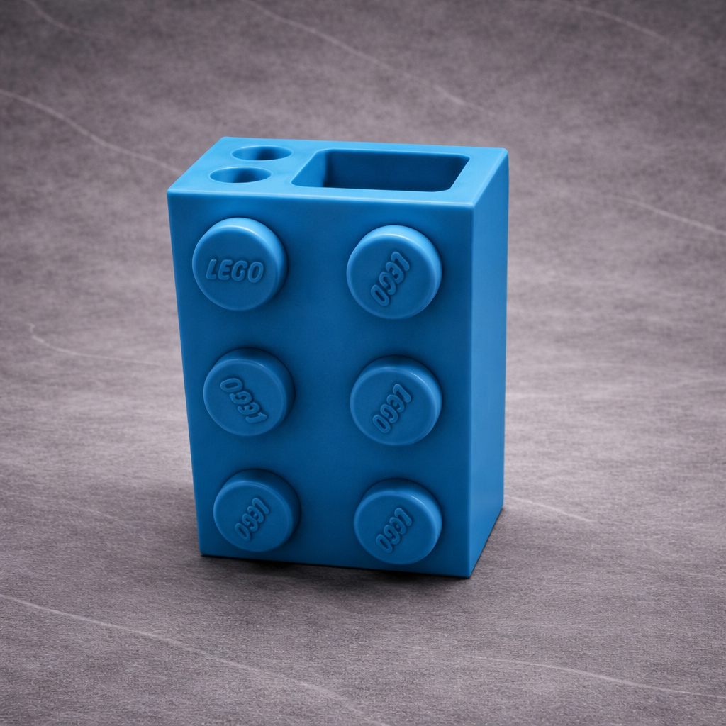 Θήκη Οδοντόβουρτσας & Οδοντόκρεμας LEGO Style – Organizer Μπάνιου - Image 3